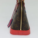 LOUIS VUITTON Monogram Totem Alma BB Hand Bag Red M41659 LV Auth 113803A-4
