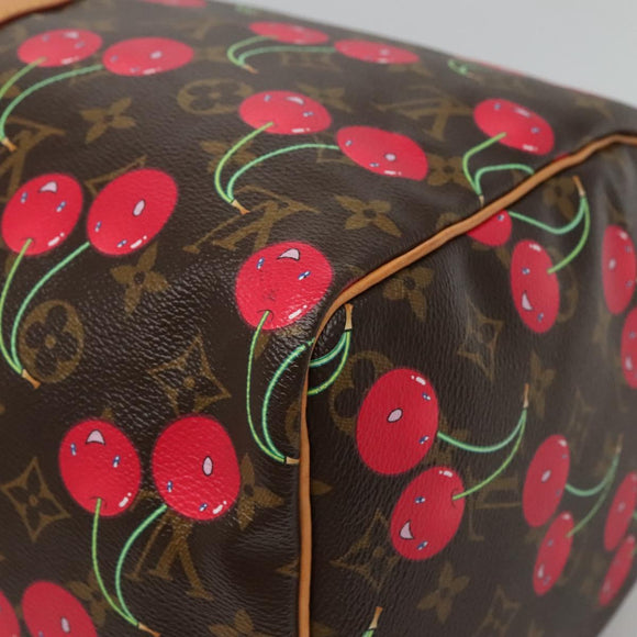 LOUIS VUITTON Monogram Cherry Keepall 45 Boston Tas M95011 LV Auth 113808SAM