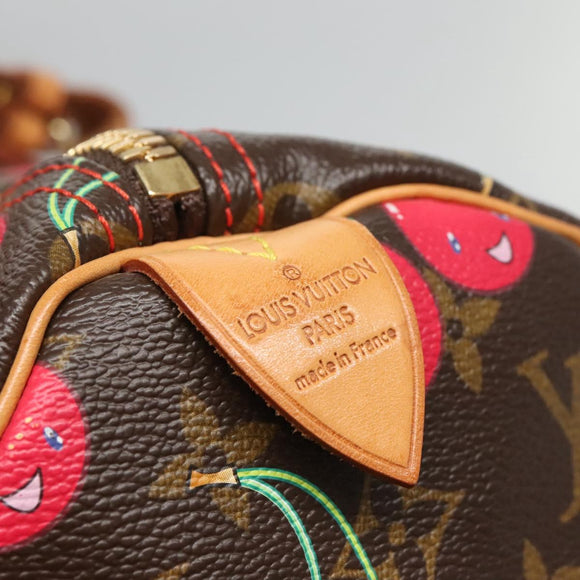 LOUIS VUITTON Monogram Cherry Keepall 45 Boston Tas M95011 LV Auth 113808SAM