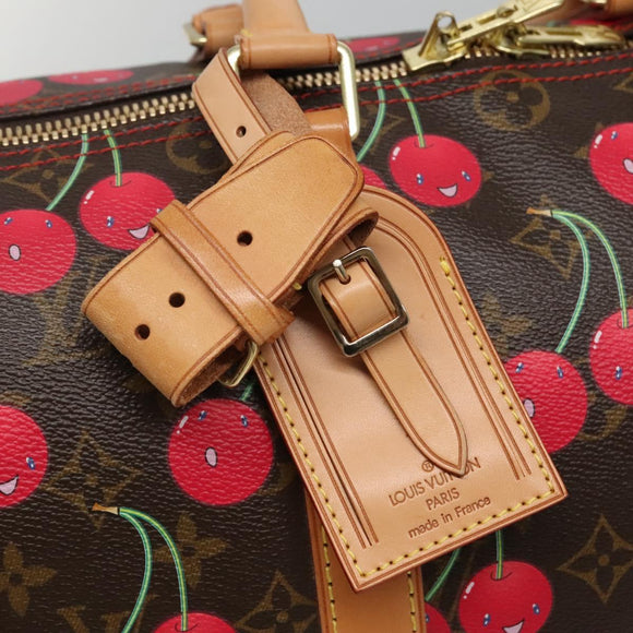 LOUIS VUITTON Monogram Cherry Keepall 45 Boston Tas M95011 LV Auth 113808SAM