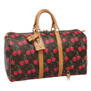 LOUIS VUITTON Monogram Cherry Keepall 45 Boston Tas M95011 LV Auth 113808SAM-1