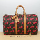 LOUIS VUITTON Monogram Cherry Keepall 45 Boston Tas M95011 LV Auth 113808SAM-12