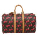 LOUIS VUITTON Monogram Cherry Keepall 45 Boston Tas M95011 LV Auth 113808SAM-13