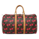 LOUIS VUITTON Monogram Cherry Keepall 45 Boston Bag M95011 LV Auth 113808A-2