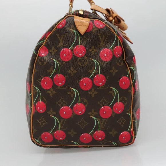LOUIS VUITTON Monogram Cherry Keepall 45 Boston Tas M95011 LV Auth 113808SAM
