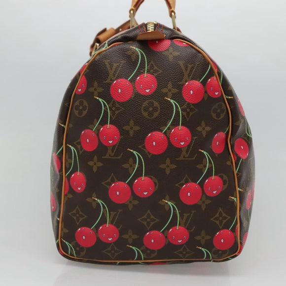 LOUIS VUITTON Monogram Cherry Keepall 45 Boston Tas M95011 LV Auth 113808SAM