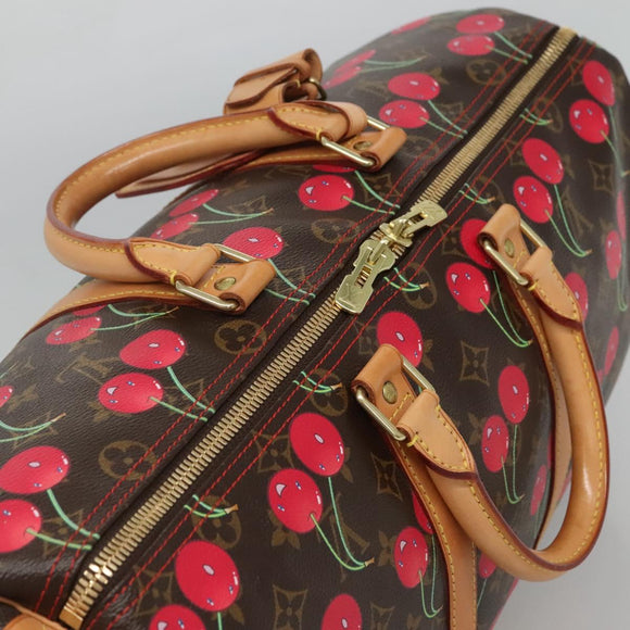 LOUIS VUITTON Monogram Cherry Keepall 45 Boston Tas M95011 LV Auth 113808SAM