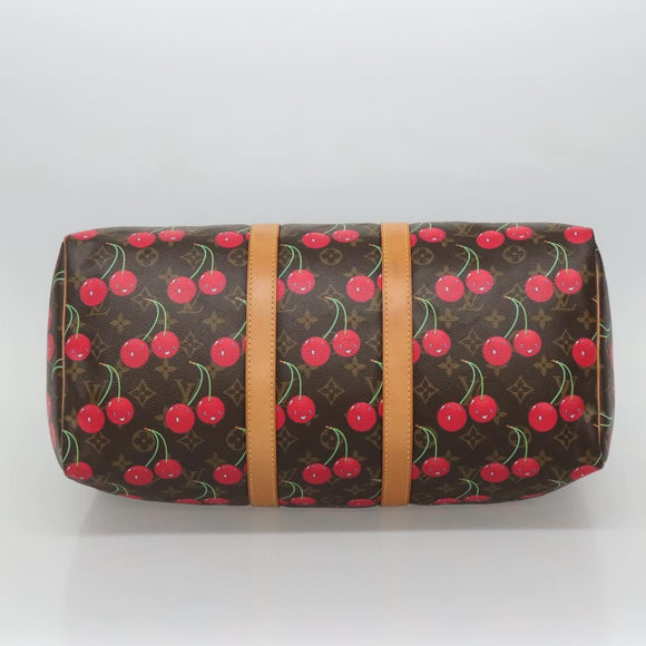 LOUIS VUITTON Monogram Cherry Keepall 45 Boston Tas M95011 LV Auth 113808SAM