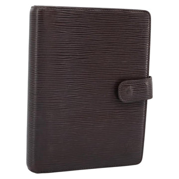 LOUIS VUITTON Epi Agenda MM Day Planner Cover Brown R20043 LV Auth 113815