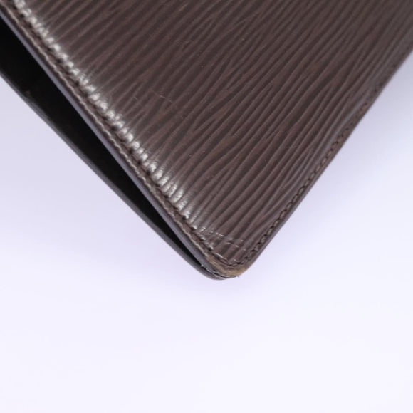 LOUIS VUITTON Epi Agenda MM Day Planner Cover Brown R20043 LV Auth 113815