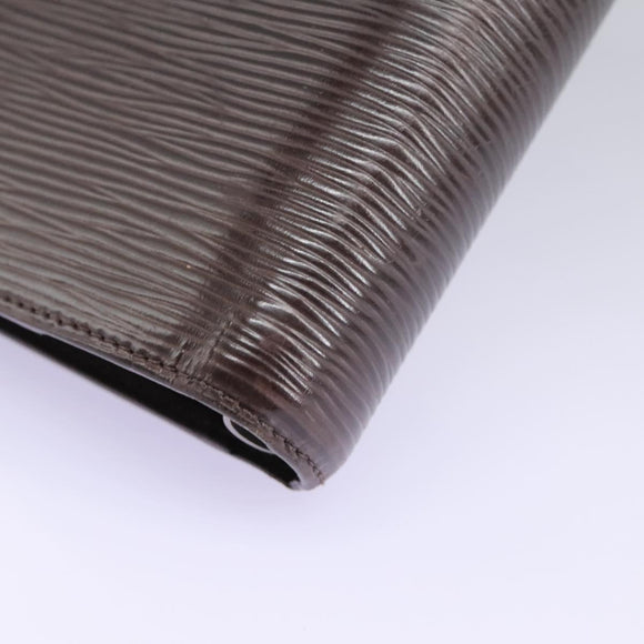 LOUIS VUITTON Epi Agenda MM Day Planner Cover Brown R20043 LV Auth 113815
