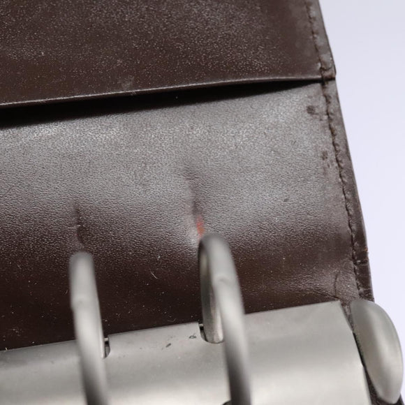 LOUIS VUITTON Epi Agenda MM Day Planner Cover Brown R20043 LV Auth 113815