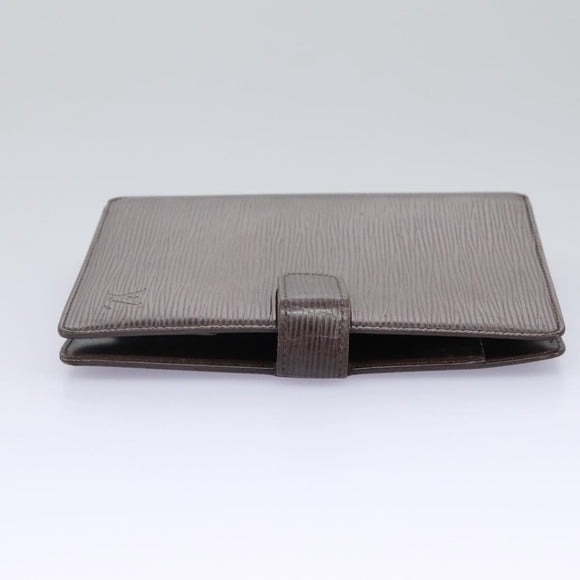 LOUIS VUITTON Epi Agenda MM Day Planner Cover Brown R20043 LV Auth 113815