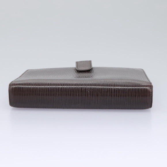 LOUIS VUITTON Epi Agenda MM Day Planner Cover Brown R20043 LV Auth 113815
