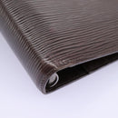 LOUIS VUITTON Epi Agenda MM Day Planner Cover Brown R20043 LV Auth 113815-14