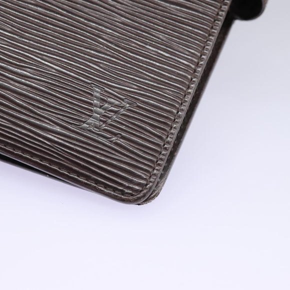 LOUIS VUITTON Epi Agenda MM Day Planner Cover Brown R20043 LV Auth 113815