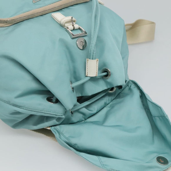 PRADA Backpack Nylon Light Blue Auth 113817V