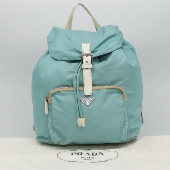 PRADA Backpack Nylon Light Blue Auth 113817V