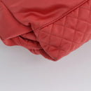 CHANEL Melrose Cabas Hand Bag Nylon Pink CC Auth 113819-12