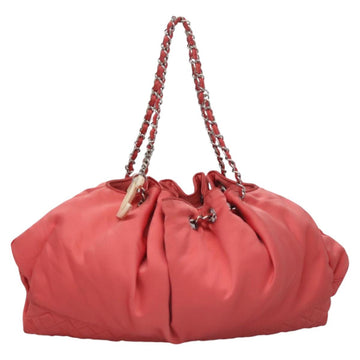 CHANEL Melrose Cabas Hand Bag Nylon Pink CC Auth 113819 - 0