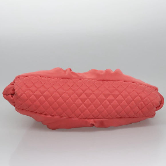 CHANEL Melrose Cabas Hand Bag Nylon Pink CC Auth 113819