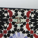 CHANEL Clutch Bag Cotton White CC Auth 113828AV-17