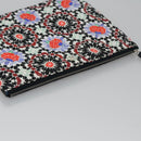 CHANEL Clutch Bag Cotton White CC Auth 113828AV-5