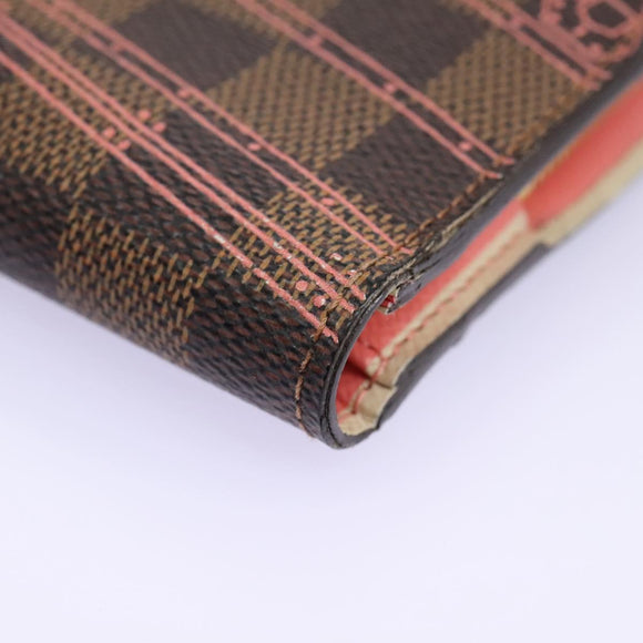 LOUIS VUITTON Damier Trunk Zippy Wallet Long Wallet N63026 LV Auth 113831