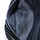 Salvatore Ferragamo Gancini Shoulder Wallet Leather Black Gold Auth 113832-11