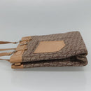 Christian Dior Trotter Canvas Tote Bag Brown Beige Silver Auth 113862-4