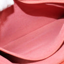 CHANEL Choco Bar Chain Shoulder Bag Suede Red CC Auth 113865-23