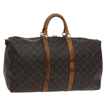 LOUIS VUITTON Monogram Keepall Bandouliere 50 Boston Bag M41416 LV Auth 113879