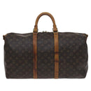 LOUIS VUITTON Monogram Keepall Bandouliere 50 Boston Bag M41416 LV Auth 113879-13