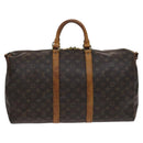 LOUIS VUITTON Monogram Keepall Bandouliere 50 Boston Bag M41416 LV Auth 113879-2