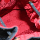 Christian Dior Lady Dior Backpack Nylon Black Gold Auth 113919-12