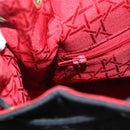 Christian Dior Lady Dior Backpack Nylon Black Gold Auth 113919-20