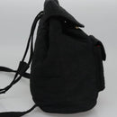 Christian Dior Lady Dior Backpack Nylon Black Gold Auth 113919-4