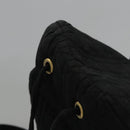 Christian Dior Lady Dior Backpack Nylon Black Gold Auth 113919-6