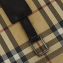 BURBERRY Nova Check Shoulder Bag PVC Beige Brown Auth 113921-21