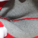 CELINE Trio Small Shoulder Bag Leather Red Gold Auth 113929-27