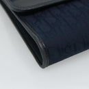 Christian Dior Trotter Canvas Chain Shoulder Bag Navy Auth 113931-14