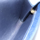 Christian Dior Trotter Canvas Chain Shoulder Bag Navy Auth 113931-17