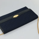 Christian Dior Trotter Canvas Chain Shoulder Bag Navy Auth 113931-6