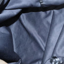 FENDI Zucchino Canvas Hand Bag Nylon Black Silver Auth 113935-11