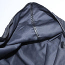 FENDI Zucchino Canvas Hand Bag Nylon Black Silver Auth 113935-12