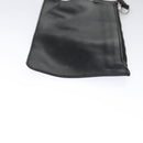 FENDI Zucchino Canvas Hand Bag Nylon Black Silver Auth 113935-20