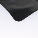 FENDI Zucchino Canvas Hand Bag Nylon Black Silver Auth 113935-23