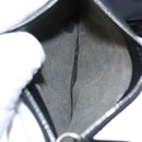 FENDI Zucchino Canvas Hand Bag Nylon Black Silver Auth 113935-25