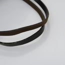 FENDI Zucchino Canvas Hand Bag Nylon Black Silver Auth 113935-7