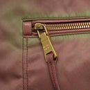 PRADA Hand Bag Nylon Pink Gold Auth 113965-18